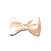 Sand Silk Charmeuse Bowtie