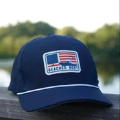 American Roped Navy/White Hat
