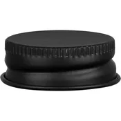 28mm 28-400 Black Matte Metal Cap w/Foam Liner (3-ply)