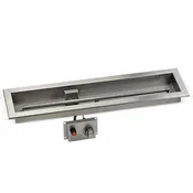 30" x 6" Stainless Steel Linear Drop-in Fire Pit Pan Kit