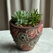 Succulent Garden - Decorative Clay Pot