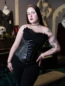 Beatrix Faux Leather Fullbust Corset THE OSSUARY