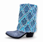 Gram Glam Boot Indicolite AB Diamonds