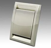 Central Vacuum Inlet Cover – Stainless color