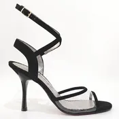 Acrylic and Black Suede NEO Argentine Tango Shoes