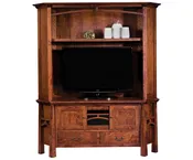 Artesa 2 Piece Media Corner Console with Hutch by Forks Valley Woodworking