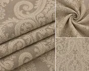 Ashoo Classic Damask Warm Taupe Polyester Fabric