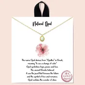 077043, DAINTY OPAL NECKLACE
