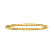 14K Gold Classic Rope Bangle Bracelet