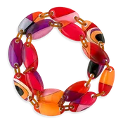 Acrylic Link Estate Necklace