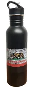 California Flag Distressed 750ml Aluminum Water Bottle