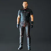 Black Leather Suit | Quilted Pants Tie Set | Men’s