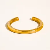 18K Gold Non-Tarnish Classic Cuff Bangle