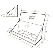 11 ½” Slant Back 3 Cell Display