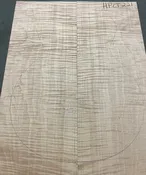 Flame Figured Maple Carve Top | HPCT221 | .970" x  15.375" x 20"