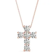 6 Stone Cross 1.5Ct