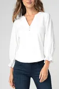 3/4 Sleeve Blouse in White