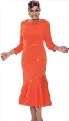 Dorinda Clark Cole Orange Dress DCC4971