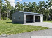 22'WX30'LX9'H VERTICAL ROOF GARAGE SKU 158