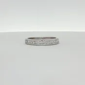 10K White Gold Diamond Wedding Band