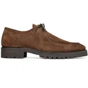 26-303-CHO WALLABY Suede Lace Up, Chocolate