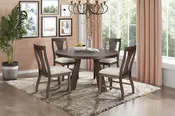 Chestnut Ridge 5pc 47″ Round Dining Table Set