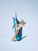 Abachar Marilyn Marlin Pin Up Sticker