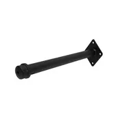 12" Black Pipe Wall Mount Faceout