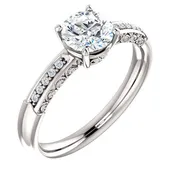 0.05 Ct Tw Diamond Accent Engagement Ring