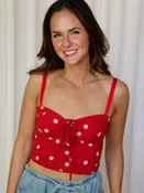 Addison Polka Dot Crop