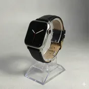 Black Genuine Calf Skin Wrist Band