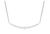 Diamond Curved Bar Necklace