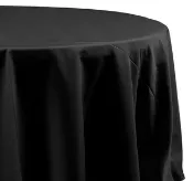 120 in. Round Table Cloth (Black)