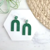Archie - Forest / Acrylic Earrings