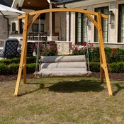 Deluxe Sunbrella Cushion Swing - Cast Ash