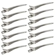 24 Packs 3.5 Inches Rustproof Metal Alligator Curl Clips