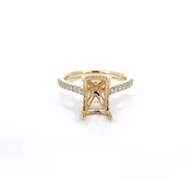 Ara Crown Lab Grown Semi-Mount Engagement Ring
