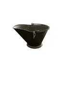 10" Black Metal Fireplace Bucket
