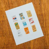 8” x 10” Endangered Materials | Watercolor Poster