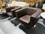 B&B Italia Tulip Leather Chairs 2 AVAILABLE — WANNASOFA