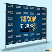 12' x 8' Step and Repeat Banner with Stand