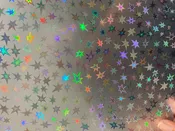 Hyperflex 4 MIL Holographic Stars Permanent Adhesive Vinyl 54"X150'