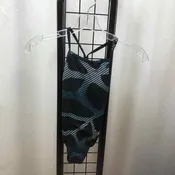 Arena Black Patterned Child Size 7 Girl's Swimwear
