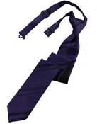 Amethyst Striped Pre-Tied Skinny Tie