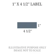 1" x 4 1/2" Engraved Label