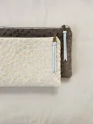 Velvet Leopard Clutch
