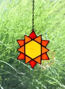 Sunny Stained Glass Sun Catcher — Mountain Edge Refined Glass