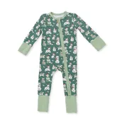 Angel Dear Christmas Dogs Convertible Romper - Green