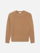 Cashmere Crewneck Sweater -- Soft Camel