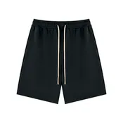 The 90's Edit Short - True Black Unisex Drawstring Shorts